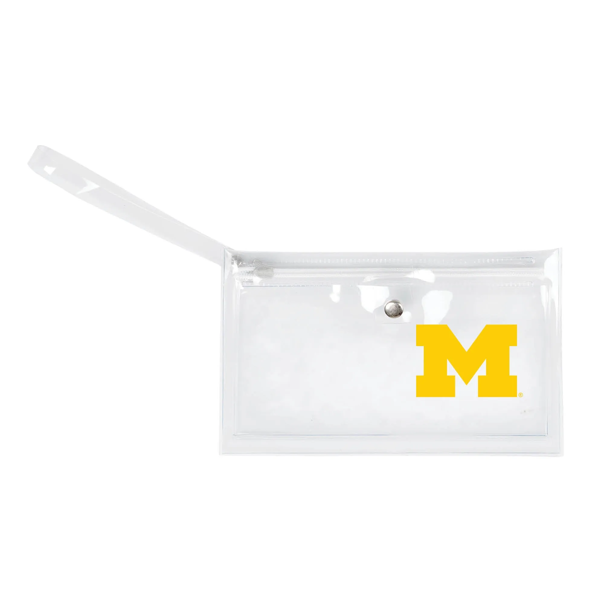 University of Michigan Clear Ticket Wristlet