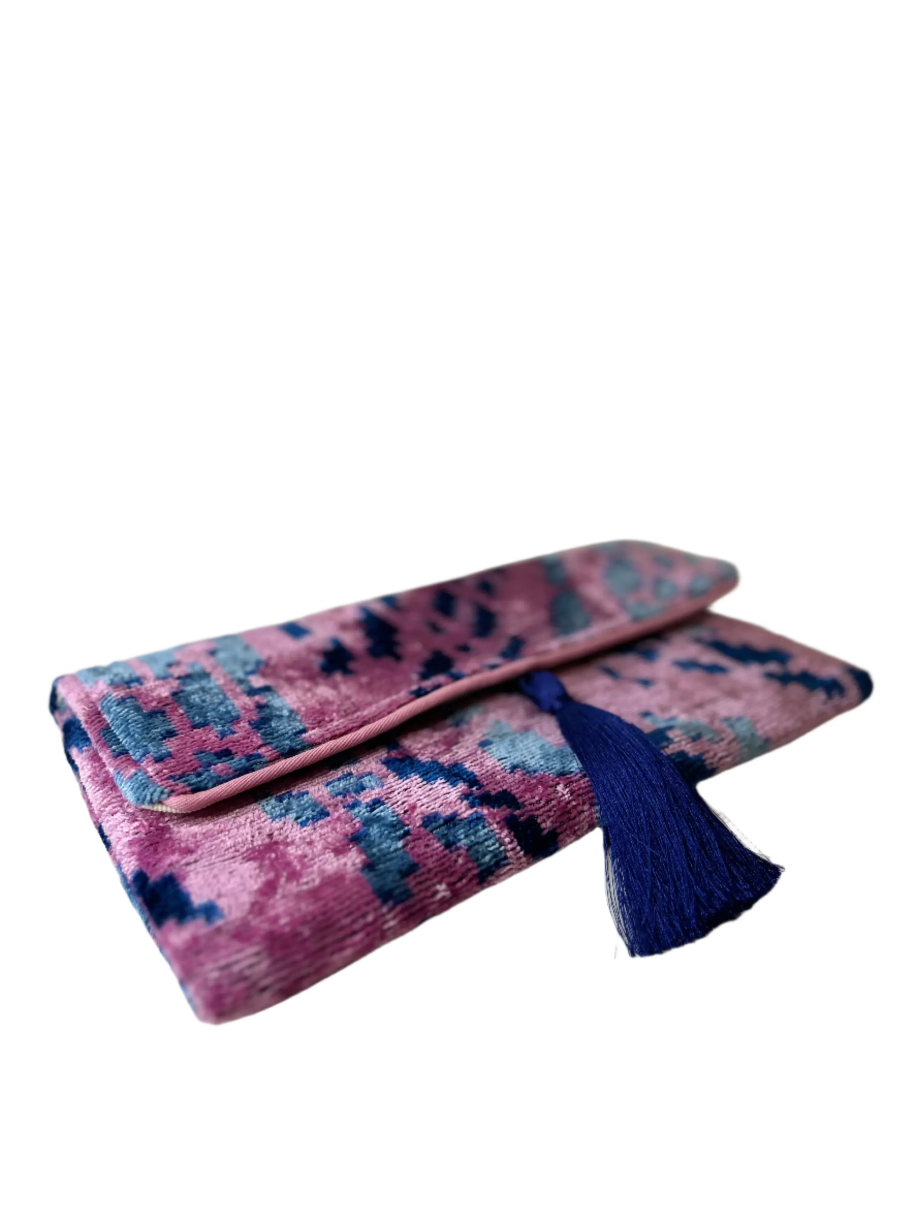 Velvet Baby Pink Clutch