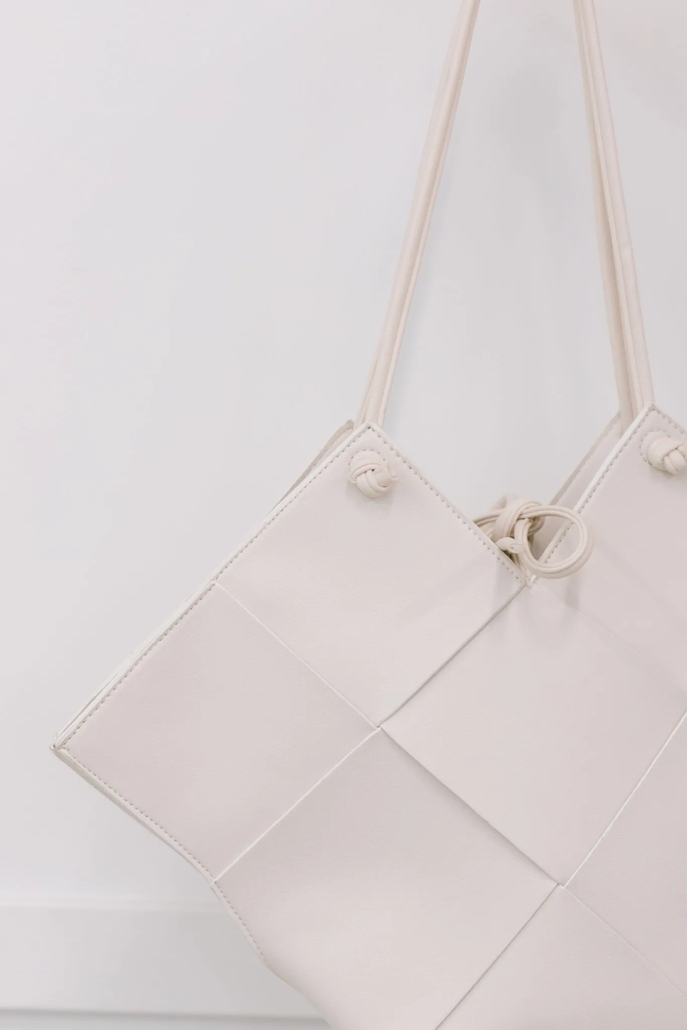 Woven Tote in White