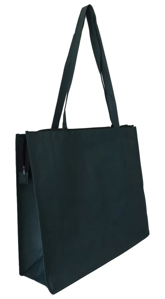 Zippered Large Tote Bags - Reusable Grocery Bags - GN61